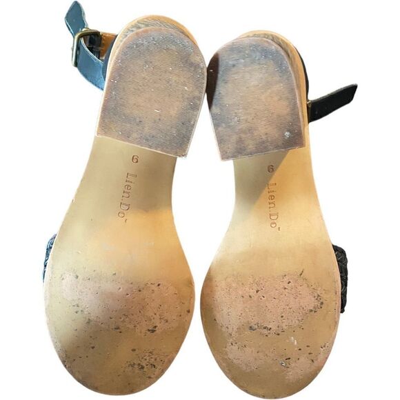 Anthropologie Lien Do Black heels Size 9 - Picture 4 of 7